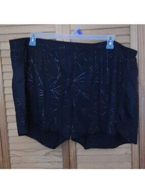 Old Navy Big Mens Black  Silver Active Swim Trunks Size XXL